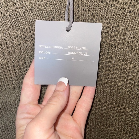 MARLED Olive Green Hooded Sweater M NWT - Picture 6 of 8